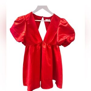 Day + Moon Poplin Mini Dress Sz M